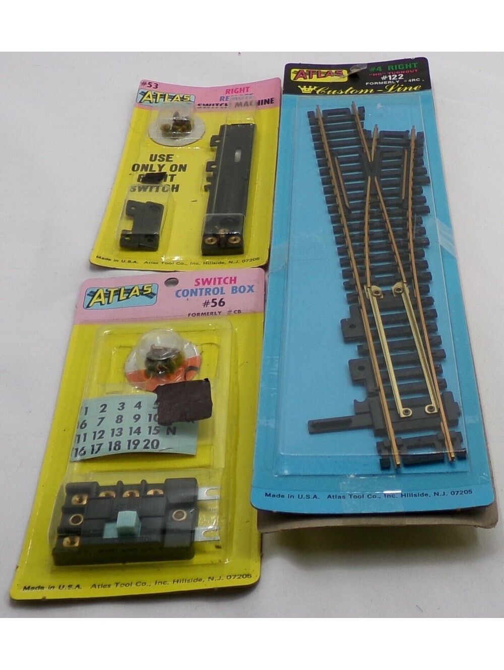 Atlas #122 HO Track Remote Control SWITCH RIGHT, NOS (COME WITH EVERYTHING)